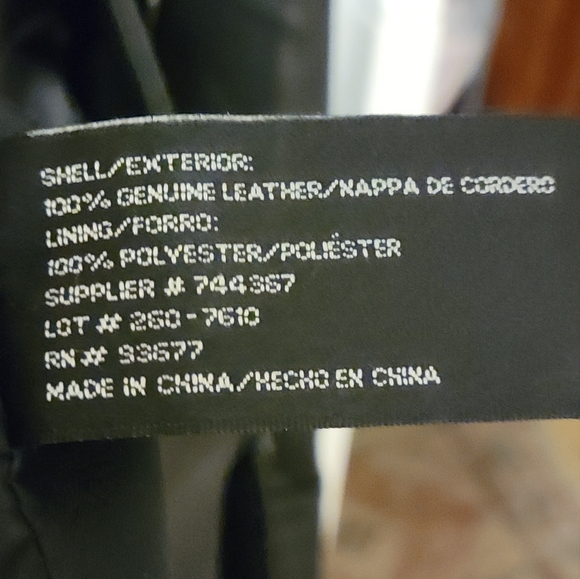 Worthington Lambskin car coat Size Large - Picture 10 of 11